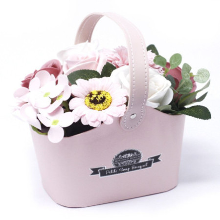 Bouquet Petit Panier - Rose Paisible