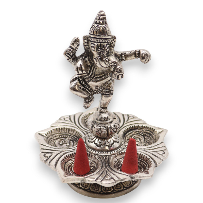 Porte-encens Ganesh dansant 14x10cm