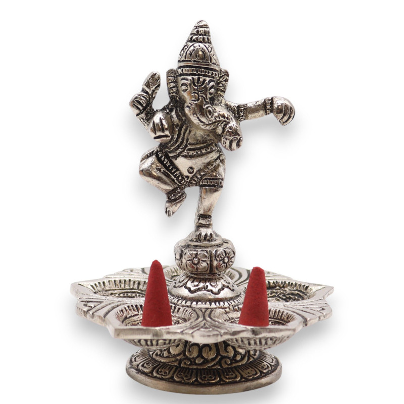 Porte-encens Ganesh dansant 14x10cm
