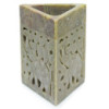 Brûleur à huile triangulaire en stéatite 11 x 9 cm - Éléphant