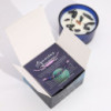 Bougie en cristal du zodiaque avec bracelet en pierres précieuses - Verseau