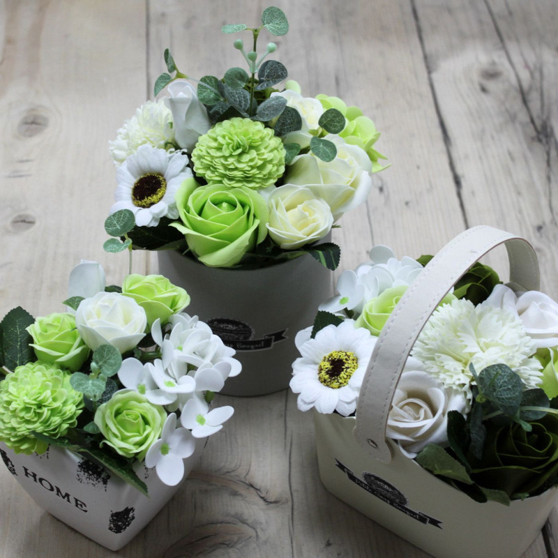 Panier Bouquet Petite - Vert Pastal