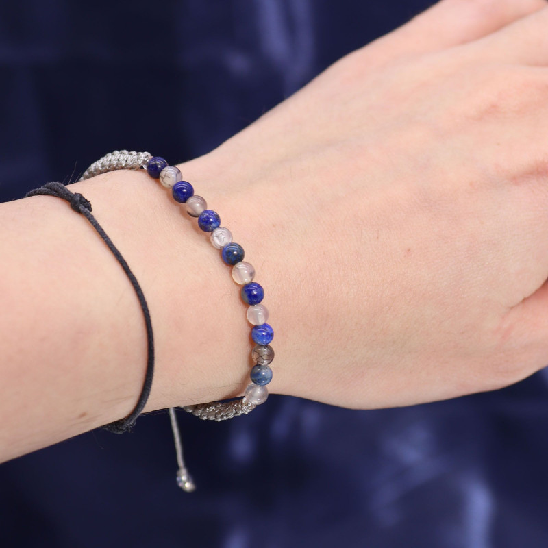 Bougie en cristal du zodiaque avec bracelet en pierres précieuses - Taureau