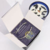 Bougie en cristal du zodiaque avec bracelet en pierres précieuses - Gémeaux