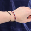 Bougie en cristal du zodiaque avec bracelet en pierres précieuses - Vierge