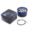 Bougie en cristal du zodiaque avec bracelet en pierres précieuses - Scorpion