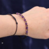 Bougie en cristal du zodiaque avec bracelet en pierres précieuses - Capricorne