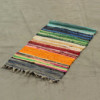 Grand tapis en chiffon - 150 x 90 cm - qualité premium - Couleurs arc-en-ciel