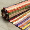 Tapis de chambre en tissu - 150 x 200 cm - Couleurs aléatoires