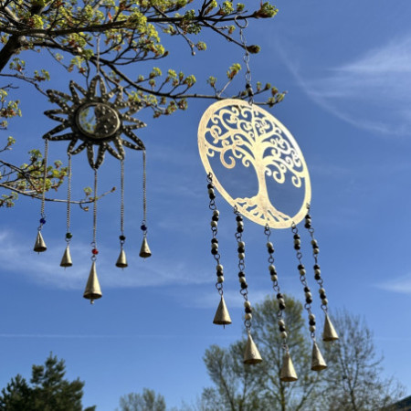 Carillons indiens - Grand carillon cloche arbre de vie - 25 cm