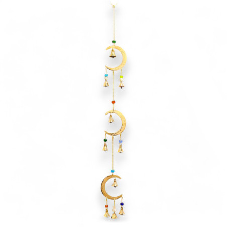 Carillons indiens - Goutte de lune - 10 cloches - 6,5 x 63 cm