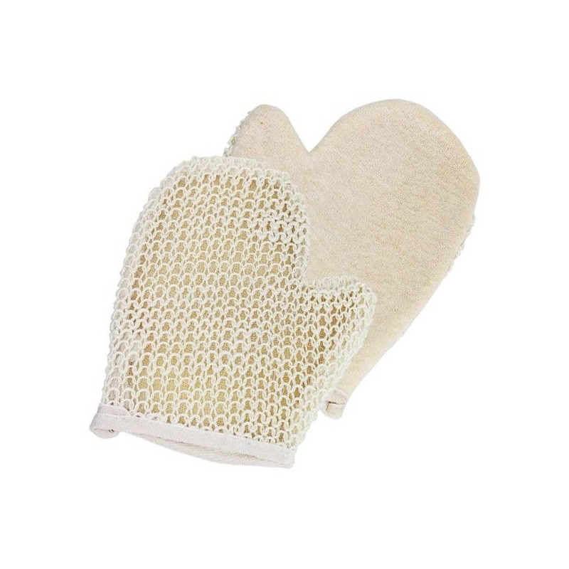 Gant de jute extra exfoliant - Assortiment