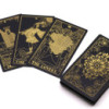 Coffret de tarot feuille d'or avec livre - Coffret cadeau