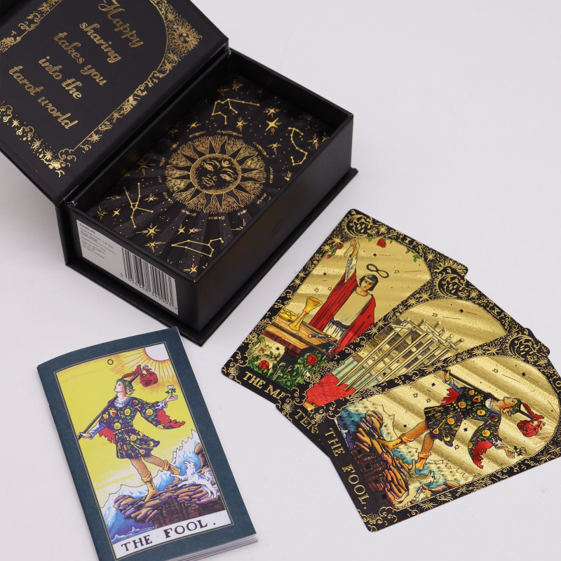 Tarot Feuille d'Or - Que la Magie Commence - Coffret Cadeau