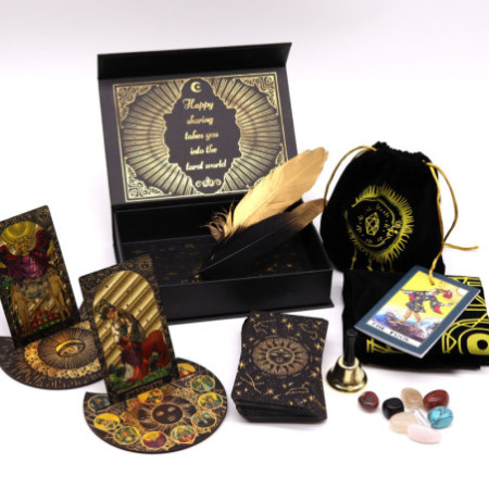 Tarot Feuille d'Or - Que la Magie Commence - Coffret Cadeau