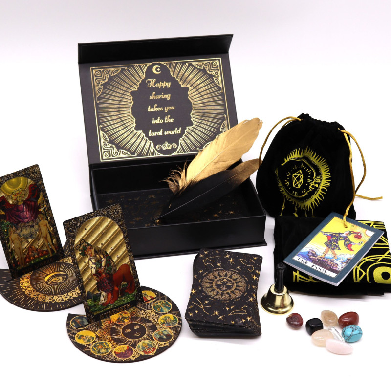 Tarot Feuille d'Or - Que la Magie Commence - Coffret Cadeau