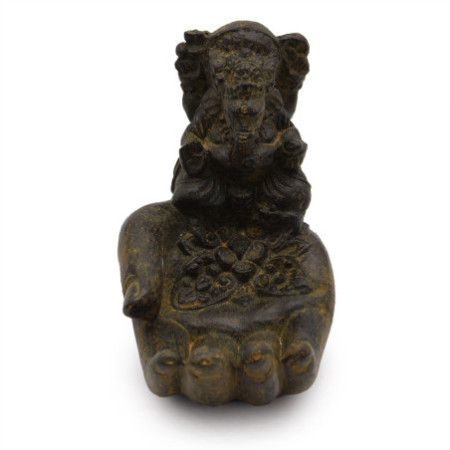 Brûleur d'encens Ganesh et main (antique)