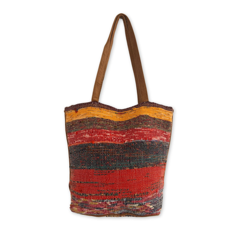 Grand sac à tapis recyclé - Nuances de rose