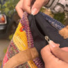 Grand sac à tapis recyclé - Nuances de rose