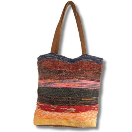 Grand sac à tapis recyclé - Nuances de lavande