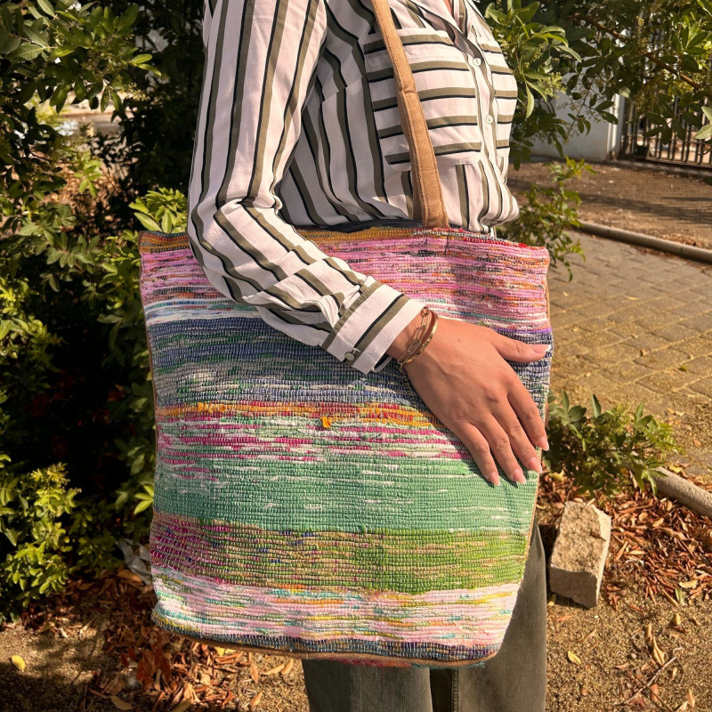 Grand sac à tapis recyclé - Nuances de crépuscule