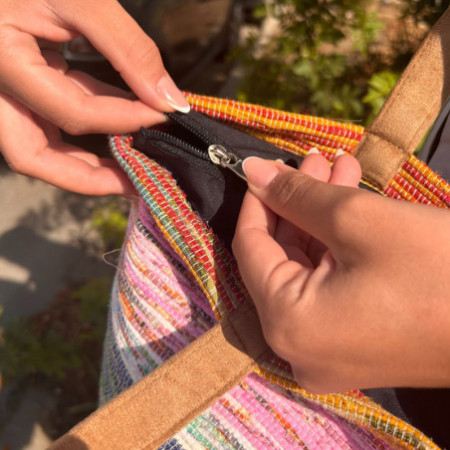 Grand sac à tapis recyclé - Nuances de crépuscule