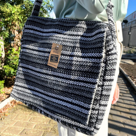 Sacoche souple pour ordinateur portable Banjar - Rayures grises