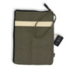 Pochette en toile pour tablette - Olive - 21 x 29 cm