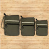Pochette de voyage en toile pour ordinateur portable - Olive - 24 x 33 cm