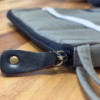Pochette de voyage en toile pour ordinateur portable - Olive - 24 x 33 cm