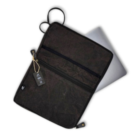 Grande pochette pour ordinateur portable Stonewash - Anthracite - 30 x 40 cm