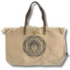 Sac fourre-tout naturel avec anse en cuir - Inspiration