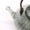 Théière à infuseur en verre - Perle côtelée anthracite - 950 ml