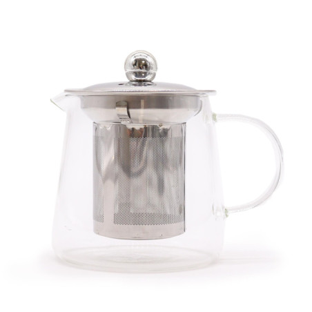 Théière à infuseur en verre - Forme de flacon - 350 ml