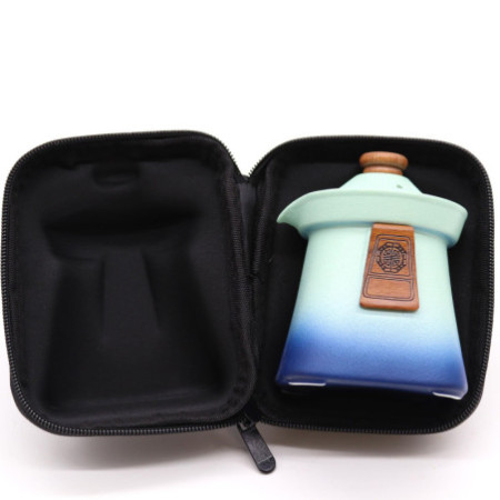 Ensemble théière et trois tasses Temple - Blue Heaven
