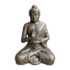 Grand Bouddha antique en or méditant dans un stupa - 1,5 m