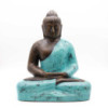 Bouddha moyen classique turquoise et pierre - 0,5 m
