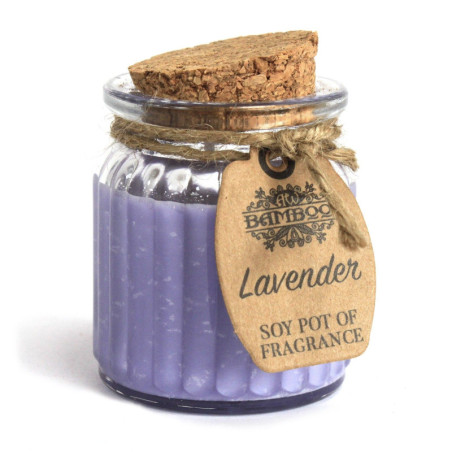 Bougies parfumées au soja et à la lavande