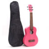 Ukulélé artisanal - Finition rose vif (4 cordes)