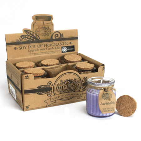 Bougies parfumées au soja et à la lavande