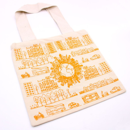 Grand sac de courses en coton - 38 x 42 cm - City Life - 283 g