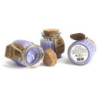 Bougies parfumées au soja violet en pot
