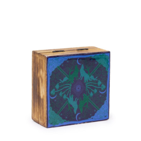 Petite boîte carrée émaillée 10 x 10 x 4,2 cm - Hop Hare