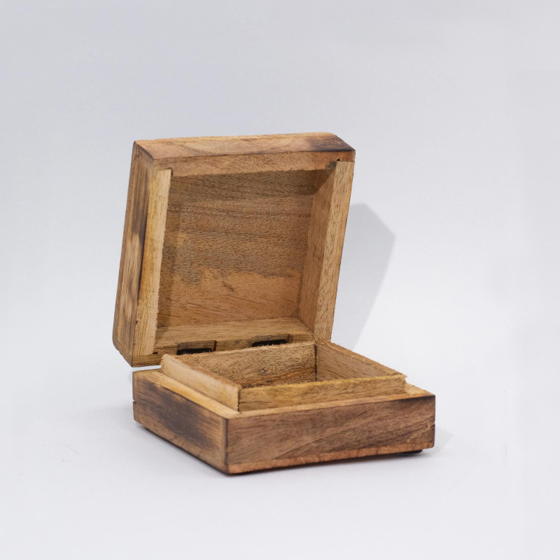 Petite boîte carrée émaillée 10 x 10 x 4,2 cm - Hop Hare