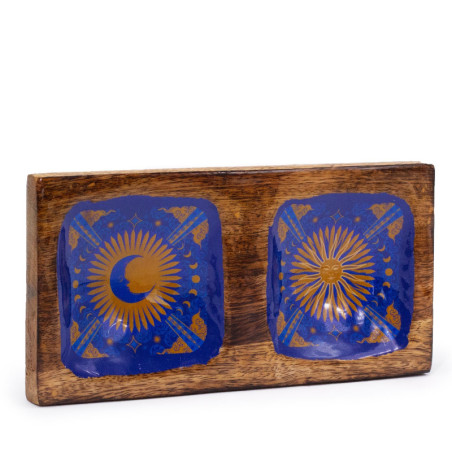 Plateau à bijoux double 20 x 10 x 2,5 cm - Hop Hare