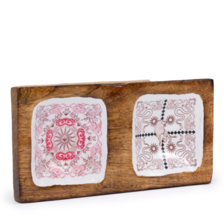 Plateau à bijoux double 20 x 10 x 2,5 cm - Hop Hare