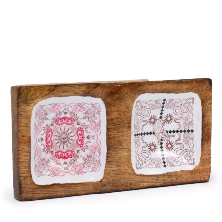 Plateau à bijoux double 20 x 10 x 2,5 cm - Hop Hare