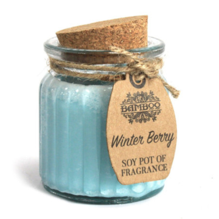 Bougies parfumées au soja et aux baies d'hiver