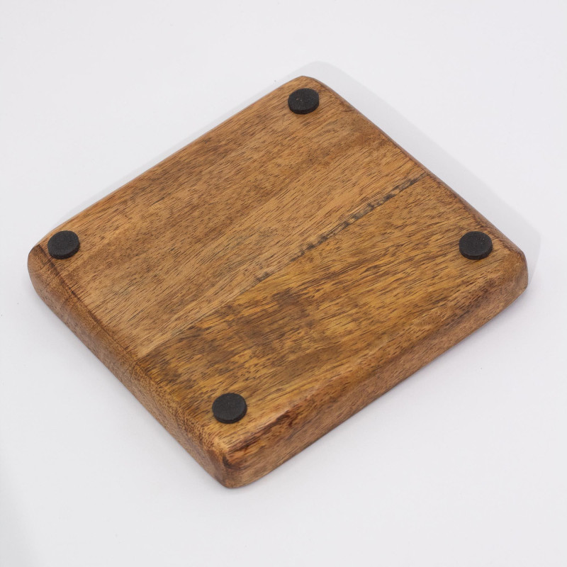 Grand plateau à bibelots carré 15 x 15 x 2,5 cm - Hop Hare