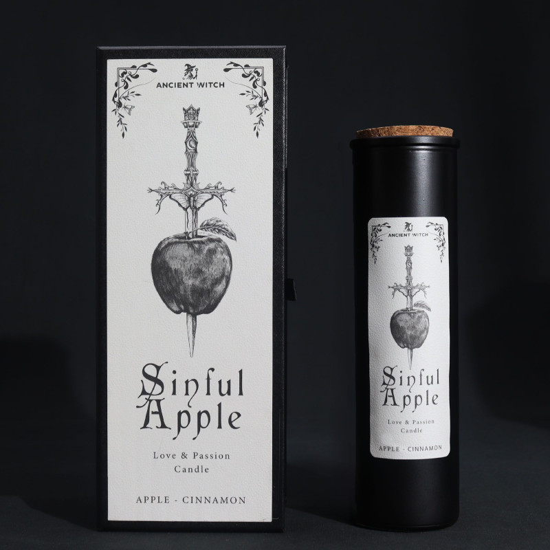 Bougies de purification de sorcières anciennes - Pomme pécheresse